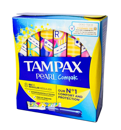 Tampax Pearl Regular 8s