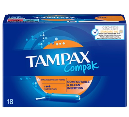 Tampax Compak Super Plus 18s