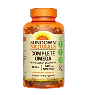 Sundown Complete Omega (Salmon Oil) 3000mg/1400mg softgels 90's