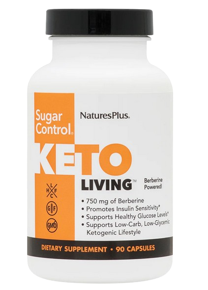 Nature's Plus KetoLivin Sugar Control VCaps – 90 Capsules.