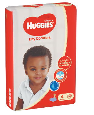 Huggies Dry Comfort (size 4) 8-14Kgs, 60 pieces