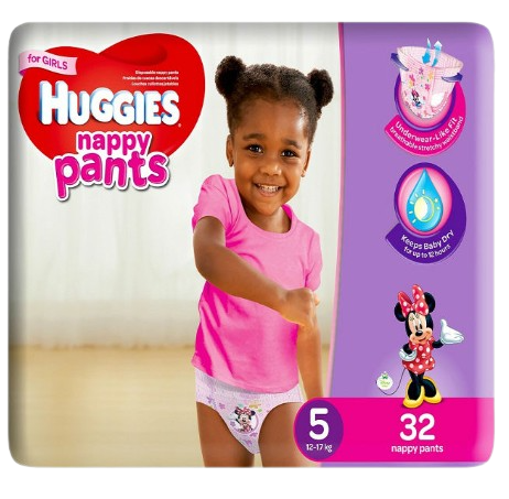 Huggies Pants Girl Size 5 (12-17 kg) 4x32s