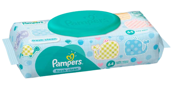 Pampers Baby Fresh Wipes, 64 wipes