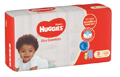 Huggies Dry Comfort (size 3) 5-8Kgs, 36 pieces