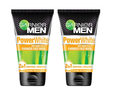 Garnier Men PowerWhite 2in1 Fairness Face Wash-100grams