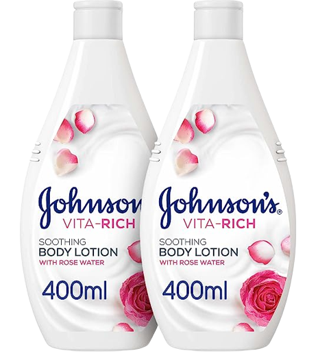 Johnson's Vita Rich Soothing Body Lotion with Rose Water 400ml