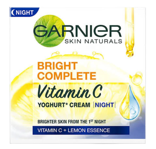 Garnier Bright Complete Vitamin C Yoghurt Night Cream, 40g