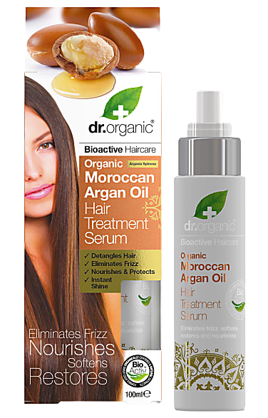 Dr Organic Moroccan Argan Oil Hair Treatment Serum, 100ml