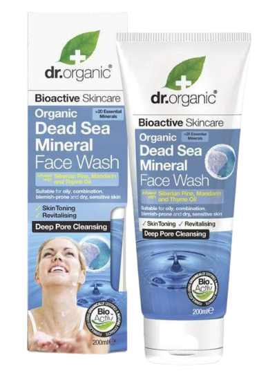 Dr Organic Dead Sea Mineral Face Wash, 200ml