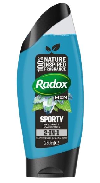 Radox Feel Sporty Shower Gel & Shampoo, 250ml