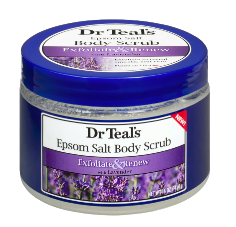 Dr Teal's Body Scrub Exfoliate & Renew with Lav 454g