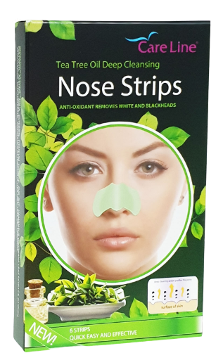 CareLine Tea Tree Oil Deep Cleansing Nose Strips 6's