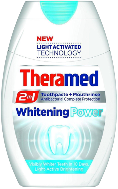 Theramed 2in1 Gel Toothpaste & Mouthwash Whitening Power 75ml