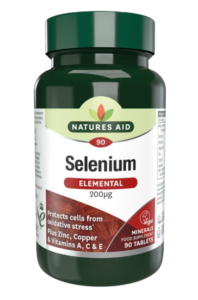 Natures Aid Selenium 200mcg + Antioxidants Vegan 90's