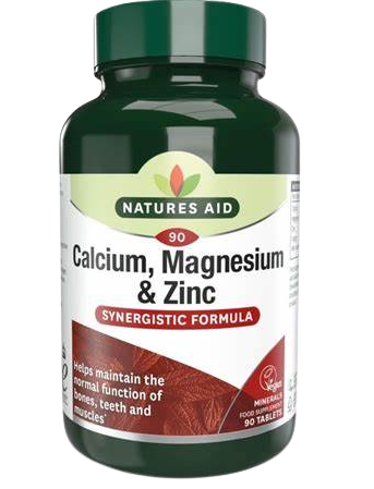 Natures Aid Calcium, Magnesium + Zinc (Vegan)-90's