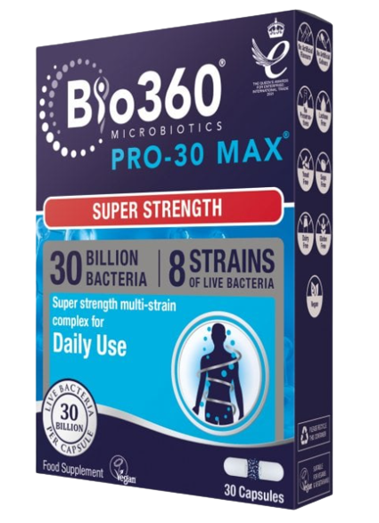 Natures Aid PRO-30 Max (30 Billion 8 Strain Live Culture Bacteria) Vegan-30's