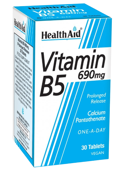 HealthAid Vitamin B5 30's Tablets – 690mg.