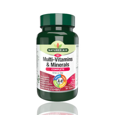 Natures Aid Complete Multi-Vitamins & Minerals (Vegetarian)- 90's