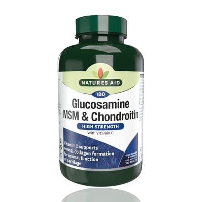 Natures Aid Glucosamine & Chondroitin with MSM - 90's