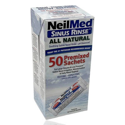 Neilmed Sinus Rinse All Natural Premixed Sachets 50's