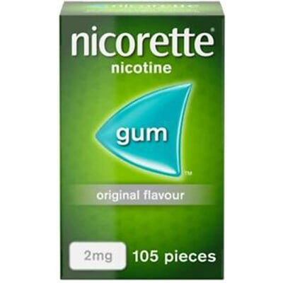 Nicorette Gum Original Flavor 2mg, 105's