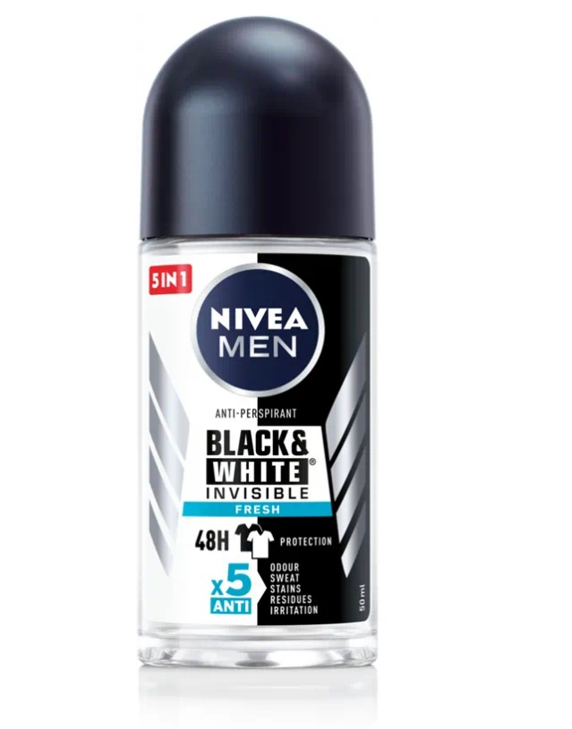 Nivea Roll-On 50ml (Men Black & White Invisible Fresh)