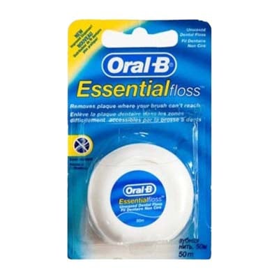 Oral-B Dental Floss Mint Unwaxed/Waxed 50M