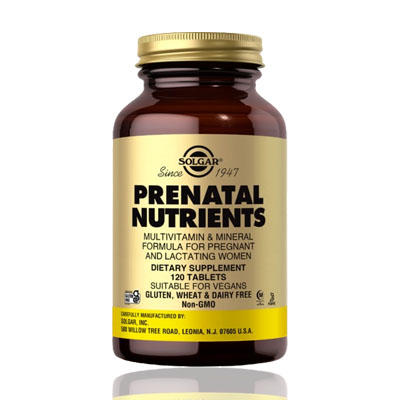 Solgar PreNatal Nutrients Multivitamin Tabs 120's