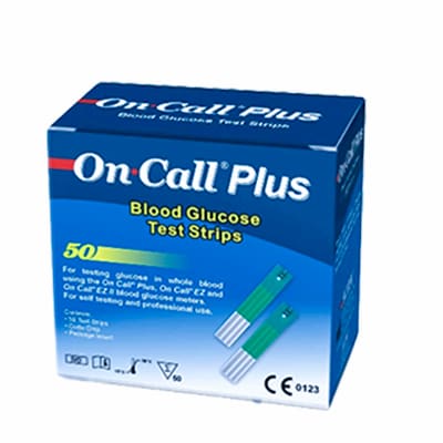 On Call Plus Blood Glucose Test Strips-50's