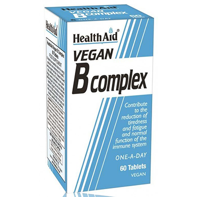 HealthAid Vegan B Complex 60's Tablets.