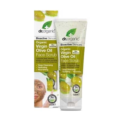 Dr Organic Virgin Olive Oil Face scrub, 125ml