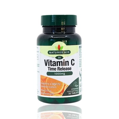 Natures Aid Vitamin C 1000mg TR (w/Citrus Bioflavonoids) Vegan - 30's