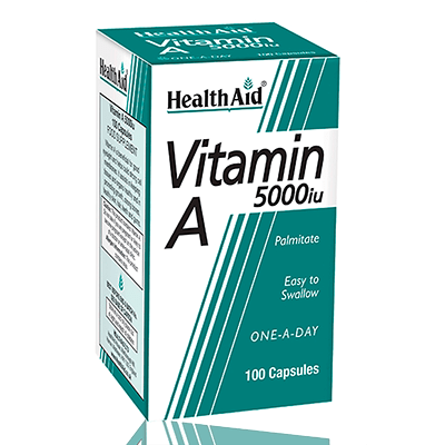 HealthAid Vitamin A 5000iu Capsules - 100Tablets.