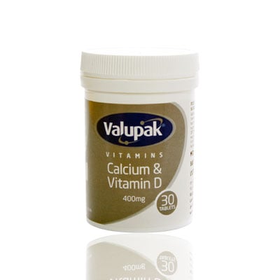 Valupak  Calcium and VitaminD 400mg 30s