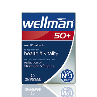 Vitabiotics Wellman 50+ Tablets 30 per pack