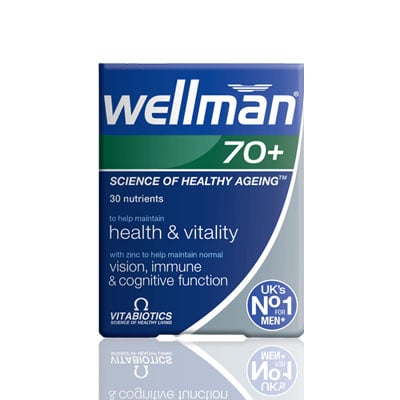 Vitabiotics Wellman 70+ Tablets - 30 Tablets