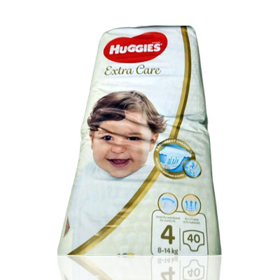 Huggies Extra Care Gold Size 4 (8-14Kgs) 40 Pieces
