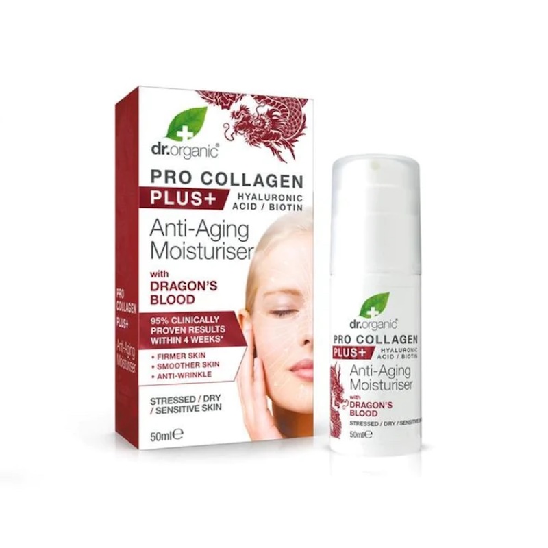 Dr Organic Pro Collagen Hyaluronic Acid, Biotin Plus Dragon’s Blood 50ml