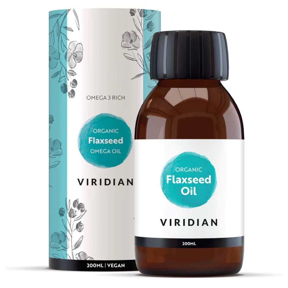 Viridian Nutrition Flaxseed Omega Oil Organic 200ml