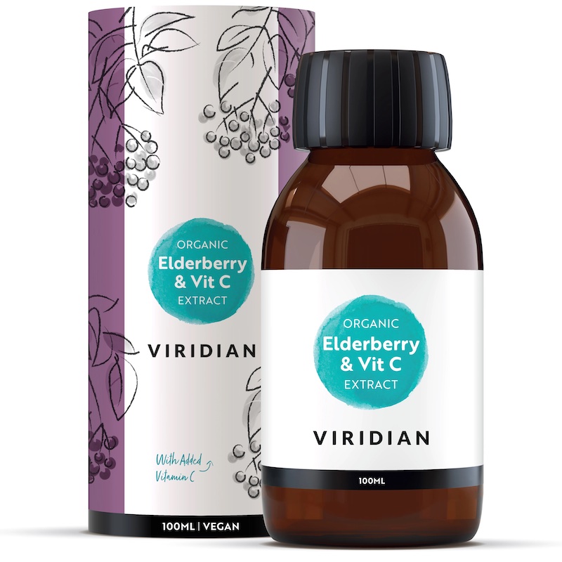 Viridian Nutrition Elderberry Extract Organic + Vitamin C 100ml