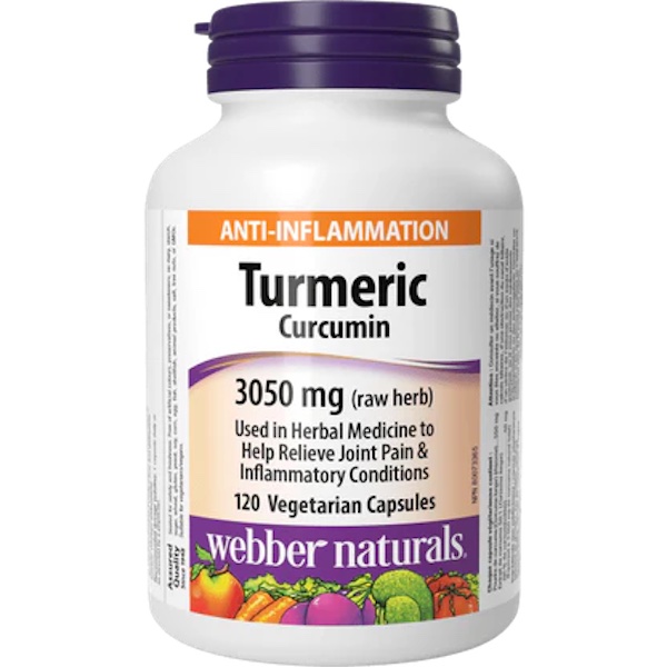 Webber Naturals Turmeric Curcumin 3050mg Veg Caps 60's