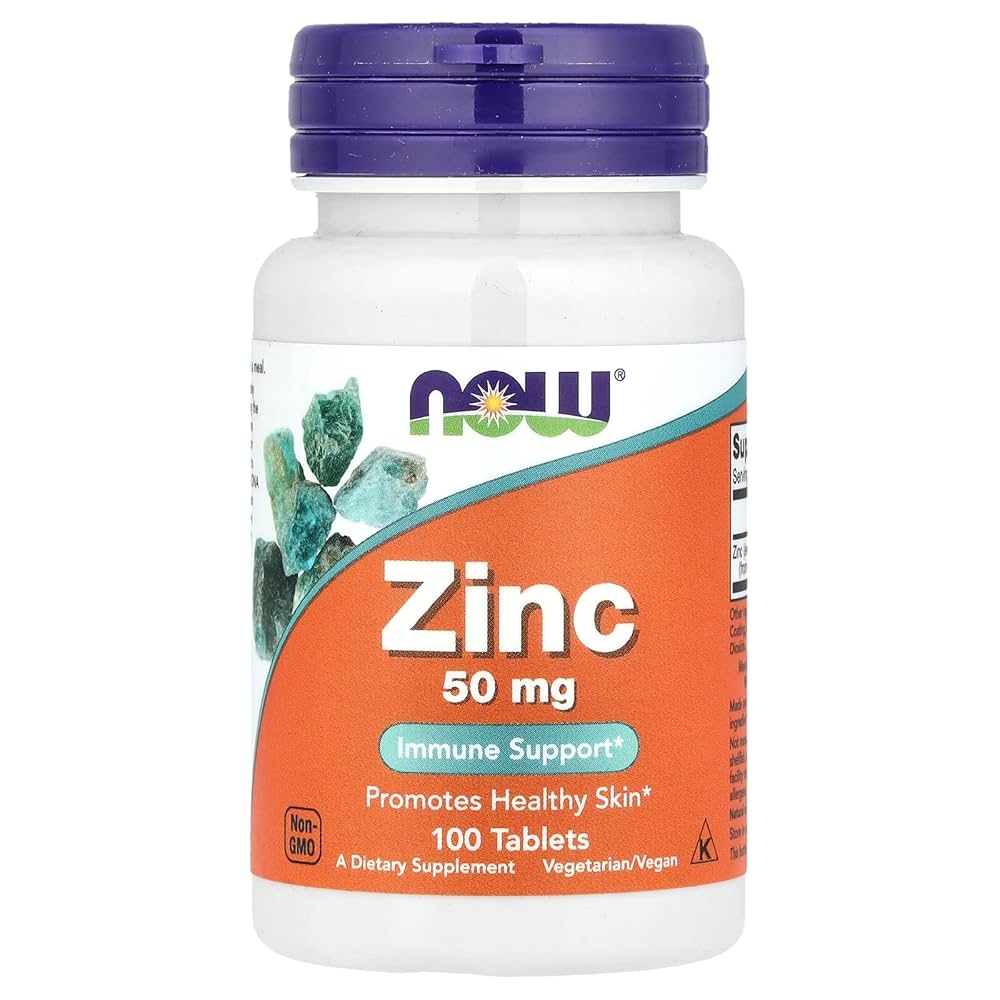 Now Zinc Gluconate 50mg Tablets 100s