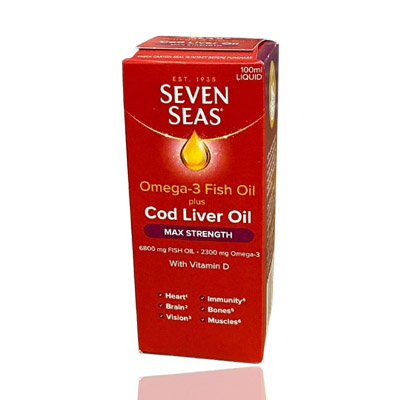 Seven Seas Cod Liver Oil Max Strength With Vitamin D 100ml