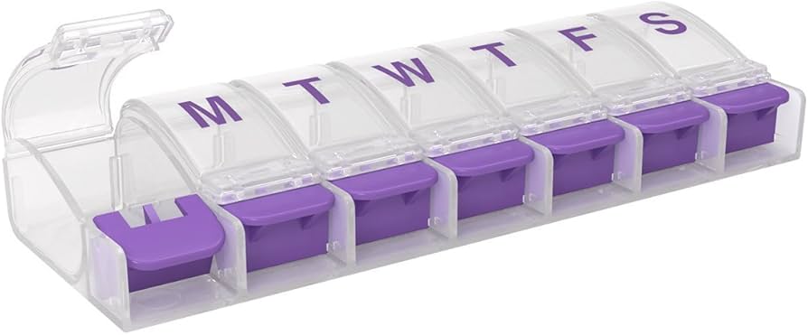 Pill Box Push Button Medium