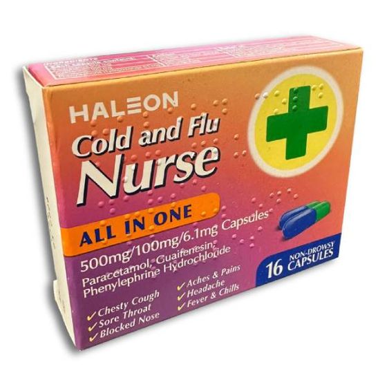 Haleon Cold & Flu Nurse Caps 16's