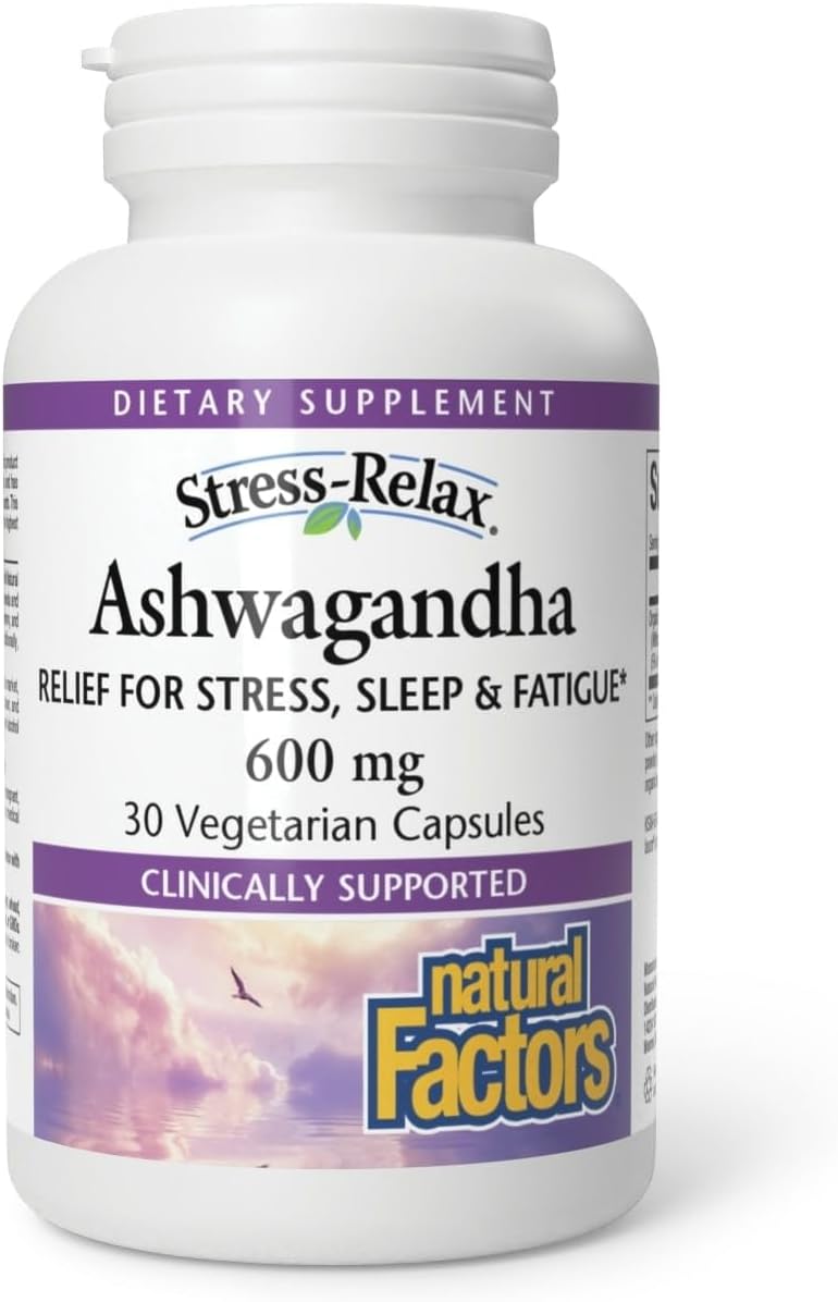 Natural Factors Stress-Relax Ashwagandha 600 mg Capsules (30s)