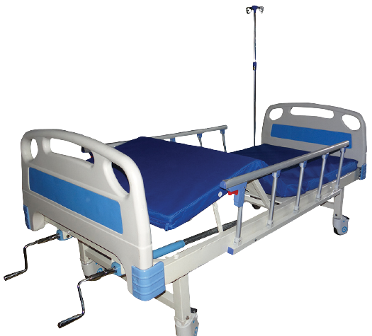 2-Crank Manual Hospital Bed