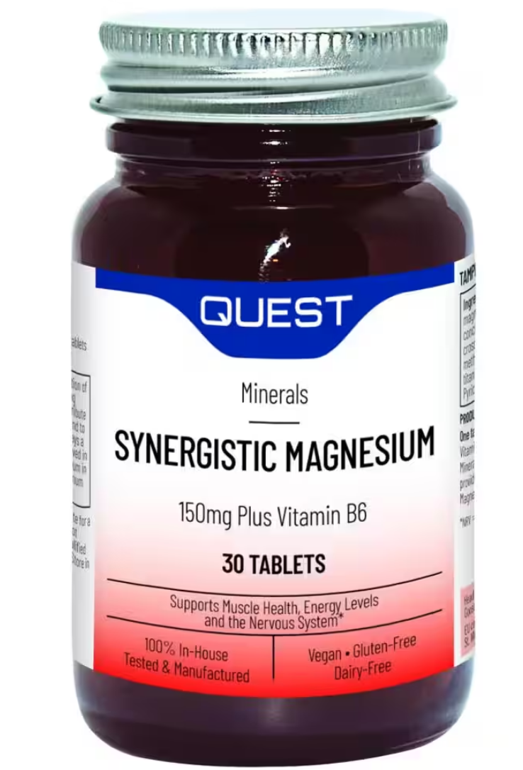 Quest Magnesium 150mg + Vit B6 Chelated 30's