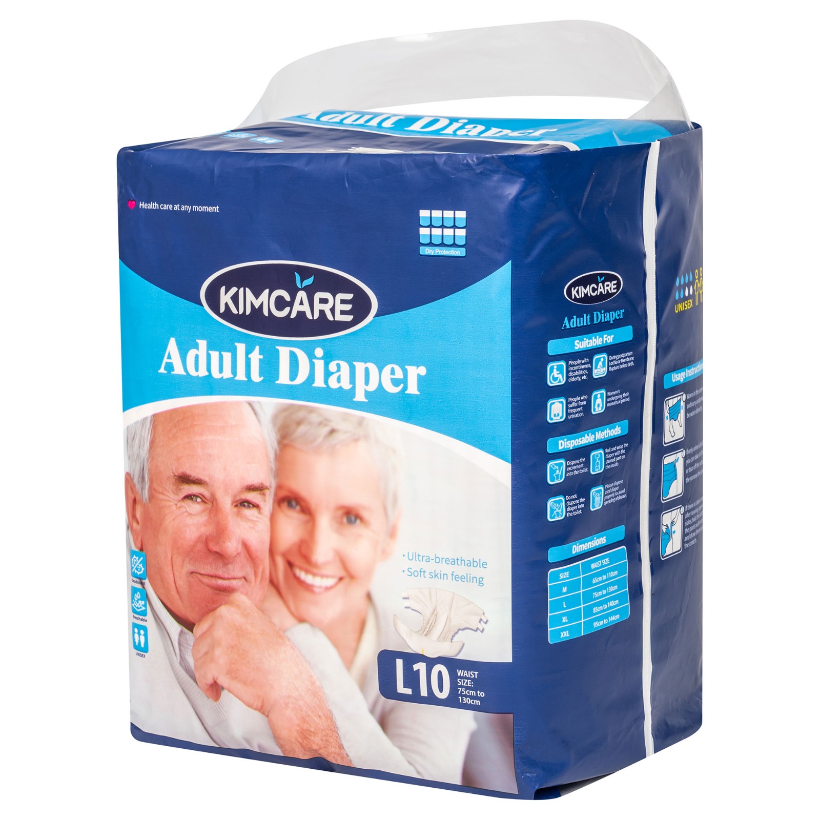 Kimcare Adult Diapers Large 10’s
