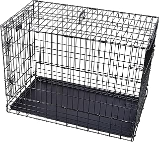 Chik Dog Wire Crate 36″ – Medium Size, Foldable & Secure Dog Cage
